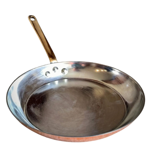 Classic Hammered Brass Kadhai Cooking Wok <b>Pan</b> for Frying Serving Traditional Indian Kitchenware Handmade Heavy Finish - Product Image 3