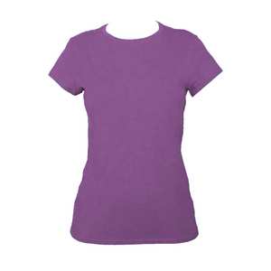 Camiseta básica de algodón ajustada de verano, camiseta negra de cuello redondo de gran tamaño de fábrica para mujer, camiseta lisa en blanco de talla grande para niñas - Product Image 4