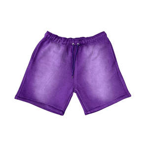 Servicio OEM, Venta al por Mayor, Shorts Unisex de Diseño Exclusivo con Lavado Ácido y Efecto Desgastado, Ligeros y de Color Sólido - Product Image 3