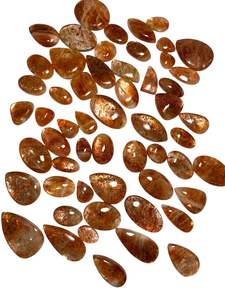 Nouvel Arrivage Cabochon ovale uni en pierre de soleil polie à la main, pierre précieuse naturelle de haute qualité pour bijoux et bagues, en promotion - Product Image 4