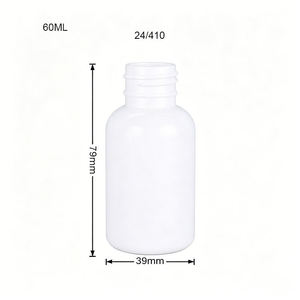 ขวดพลาสติก PET สีขาวทรงบอสตัน ขนาด 2 ออนซ์ คอขวดขนาด 24-410 - Product Image 3