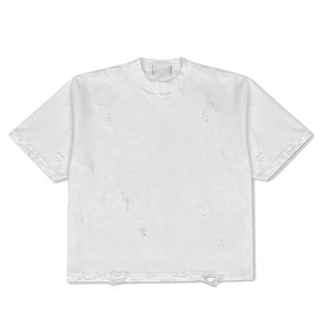 <b>Top</b> Selling Unique Design Plus Size Solid Casual <b>Distressed</b> T-Shirts 180 Grams High Quality Eco-Friendly Quick Dry Breathable - Product Image 1