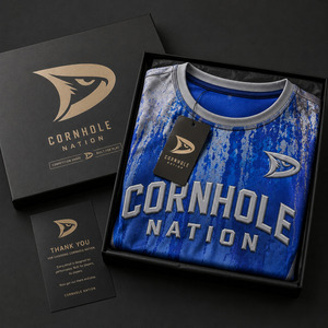 เสื้อทีมคอร์นโฮลทรงโอเวอร์ไซส์แบบพิมพ์ลายพัฟฟ์  แบบย้อมสีเอซิดวอช  รุ่นทัวร์นาเมนต์  ทรงโอเวอร์ไซส์แบบพิมพ์ลายพัฟฟ์  ย้อมสีเอซิดวอช - Product Image 4