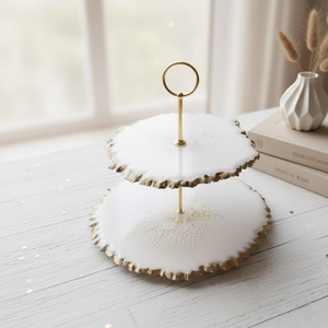 Eco-Friendly Round Resin <b>Cake</b> <b>Stand</b> with new Design for Custom Pedestal - Product Image 1