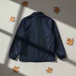 Chaqueta de Lona para Hombre Jack and Jill, con un Solo Botón, Ligera, Cortavientos, Informal, para la Calle, con Logotipo Frontal - Product Image 2