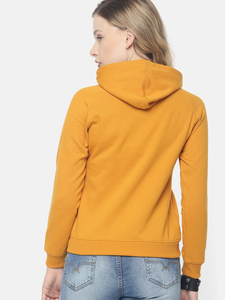 Sudadera con Capucha para Mujer, Color Sólido, Manga Larga, 100% Algodón Tejido, Transpirable, para Otoño, Largo Regular - Product Image 3