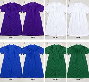 High quality polyester <b>gowns</b> Breathable full length <b>lightweight</b> Customizable option available - Product Image 6