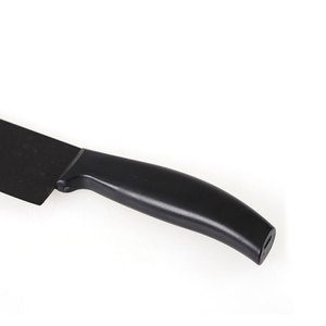 Couteau de chef en acier inoxydable avec revêtement antiadhésif, lame de 20 cm, manche creux, manche en plastique ambidextre, idéal pour couper les aliments collants comme le mochi - Product Image 3