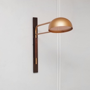 Modern brass wall <b>sconce</b> Nordic wall lamp luxury bedside <b>lighting</b> contemporary metal wall fixture minimalist bedroom wall light - Product Image 1