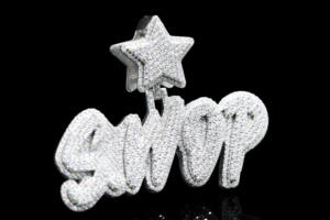 Colgante de lujo personalizado para hombre, chapado en oro, de aleación, con diamantes de imitación, estilo Hip Hop Sovereign - Product Image 2