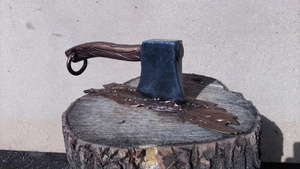 Poignée de porte en fer forgé peinte résistante à la rouille, en forme de marteau, style traditionnel, facile à installer - Product Image 2