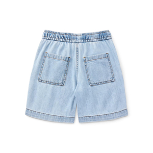Shorts Bermuda décontractés pour hommes en toile de coton rose 220g, avec logo frontal, taille mi-haute élastique, couleur unie, tricotés, respirants et dotés de poches - Product Image 2