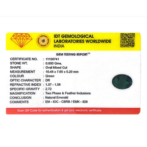 Certified Natural Zambian Emerald 3 Carat Loose Green Gemstone for Fine Jewelry - Product Image 4