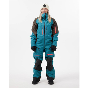 Unisex Ski Snowboard Insulated Zipper Jacket <b>Waterproof</b> Breathable Hooded <b>Overalls</b> Plus Size Color Blocked Design 10,000mm - Product Image 1