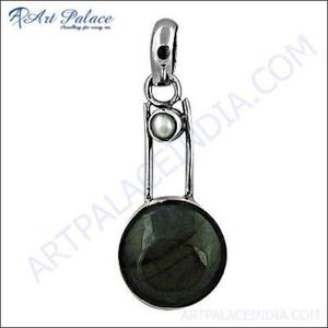 Colgante de labradorita de piedras preciosas impresionante hecho a mano colección de dijes de moda - Product Image 2