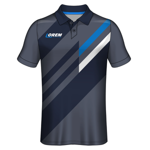 Camiseta Polo con Logotipo Personalizado para Hombre, Mezcla de Poliéster y Spandex, Ropa Deportiva de Tenis, Diseño Personalizado, OEM, Venta al Por Mayor - Product Image 2