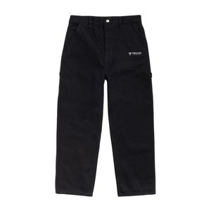 Pantalones de Trabajo de Algodón para Hombre, Pantalones de Carpintero con Múltiples Bolsillos, Pantalones Utilitarios de Corte Holgado, Ropa de Trabajo Resistente, Ropa Casual de Construcción - Product Image 1