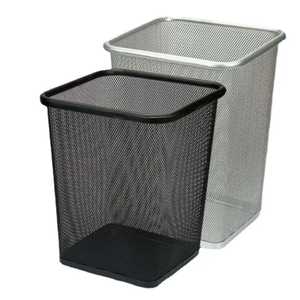 Juego de Cestas de Basura Redondas Cónicas de Metal de Primera Calidad, Contenedores de Basura de Alambre de Hierro para Oficina, Escuela, Hogar, Baño, Cestas de Papel Apilables - Product Image 5