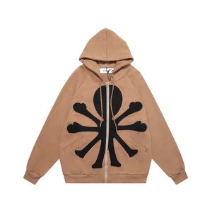 เสื้อฮู้ดมีซิปแบบยูนิเซ็กซ์วินเทจสำหรับฤดูใบไม้ร่วงและฤดูหนาว - Product Image 1