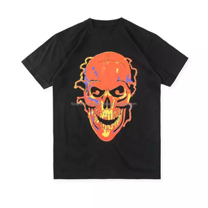 T-shirt décontracté unisexe surdimensionné pour homme, col rond, 100 % coton, taille plus, avec impression numérique, logo personnalisé et tissu écologique, 2022 - Product Image 3