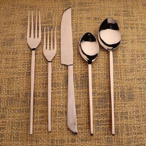 High on Demand Kitchen & Tableware Metal Cutlery <b>Set</b> for Home <b>and</b> Hotel Use Luxury Flatware <b>Spoon</b> From India - Product Image 3