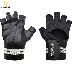 Guantes Ventilados para Levantamiento de Pesas con Muñequeras para Ejercicio en Gimnasio, Levantamiento de Pesas, Dominadas - para Hombres y Mujeres - Product Image 1