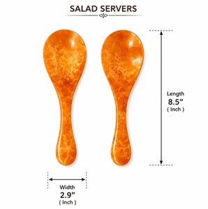 Resin Serving Spoon Durable Lightweight Elegant Kitchen Accessory for Home Restaurant Hotel <b>Buffet</b> and Catering Service - Product Image 4