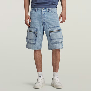 Pantalones Cortos de Mezclilla para Hombre, Color Azul Cielo 2026, de la Mejor Calidad, Ecológicos, Casuales, para Verano, Servicio OEM, Diseño Personalizado, con Bolsillos Tipo Cargo - Product Image 1