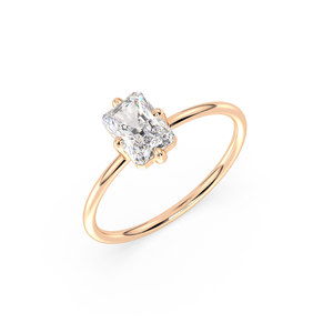 Anillo Solitario REYES de Plata de Ley 925 con Moissanita Certificada GRA para Mujer, Joyería Sostenible para Bodas y Fiestas de Lujo - Product Image 2
