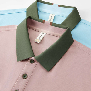Polo Personalizado de Manga Corta para Hombre, Talla Grande, con Bolsillo, Logotipo Bordado, Transpirable, de Poliéster - Product Image 3