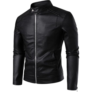 Chaqueta de cuero de primera calidad para hombre, chaqueta de cuero vacuno a la moda, chaqueta bomber de invierno para motociclismo para hombre - Product Image 2