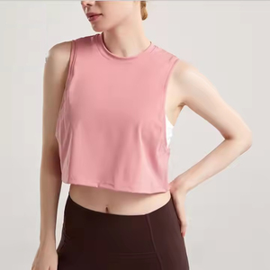 เสื้อกล้ามโยคะสำหรับผู้หญิง ระบายอากาศได้ดี น้ำหนักเบา ไม่มีแขน เหมาะสำหรับออกกำลังกาย ฝึกซ้อม ฟิตเนส วิ่ง  ผู้จำหน่ายชุดออกกำลังกายแบบกำหนดเอง - Product Image 5