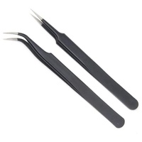 Ensemble de pinces à cils Ryzer Studio Precision Durable en acier inoxydable, pointe fine, couleurs et logo personnalisables, extensions de cils