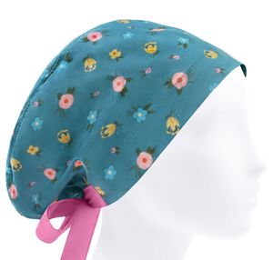 Bonnets chirurgicaux pour médecins et infirmières, bonnets de travail en gros avec boutons et lien à nouer, ajustables, pour femmes - Product Image 5