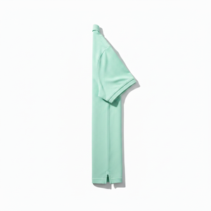Chemise Homme Premium Bleu Clair Coupe Oversize 100% Coton Anti-Boulochage Manches Courtes 320 Grammes Logo Avant Décontractée Respirante - Product Image 3