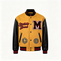 Veste de baseball pour homme de qualité supérieure Layenne, design personnalisé avec logo, veste varsity surdimensionnée