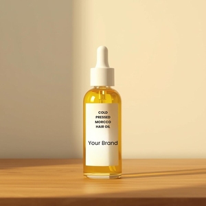 Aceite Orgánico Prensado en Frío ODM/OEM para el Crecimiento y Tratamiento del Cabello, Aceite de Argán de Marruecos Orgánico sin Enjuague a Granel - Product Image 1