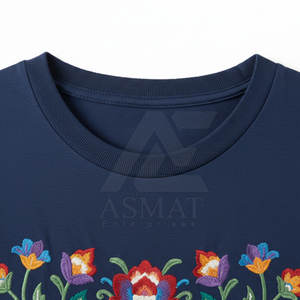 เสื้อยืดปักลายคุณภาพสูง ผ้าฝ้ายพรีเมียมเนื้อหนา แขนสั้น แฟชั่นฤดูร้อน สตรีทแวร์สำหรับผู้ชาย - Product Image 4