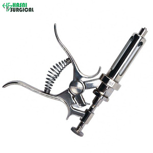Seringue vétérinaire en acier inoxydable pour porcs, durable, réutilisable, injecteur pour bétail, plusieurs tailles, instruments chirurgicaux - Product Image 4