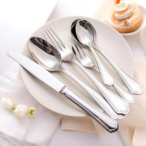 Design moderne, acier inoxydable 304, acier miroir, vaisselle de luxe pour hôtel, couverts de luxe de style occidental, couteau, fourchette, cuillère épaissis, luxe - Product Image 1
