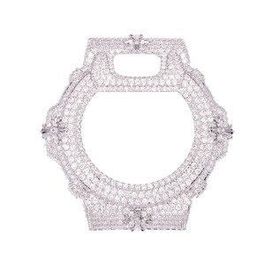 High Quality Waterproof Iced Out <b>Watch</b> Bezel Full Moissanite Crystal White Color Diamond Style <b>Watch</b> <b>Case</b> for Men Women - Product Image 1
