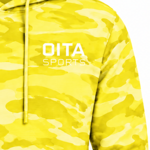 <b>Yellow</b> Camo Winter Pullover <b>Hoodie</b> Men Custom Camouflage Printed Fleece Breathable Kangaroo Pocket Long Sleeve Casual Sportswear - Product Image 6