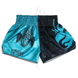 Pantalones Cortos de Boxeo Muay Thai con Logotipo de Diseño Personalizado, Pantalones Cortos de Entrenamiento de Artes Marciales para Adultos de Alta Calidad - Product Image 2