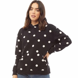 Conjunto de Dos Piezas Personalizado con Estampado de Lunares, Sudadera con Capucha Extra Grande, Pantalones Anchos con Bolsillo Tipo Canguro, 100% Algodón, Secado Rápido, Transpirable, Casual - Product Image 3