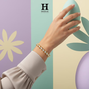 Pulsera de tenis de lujo S-Link Wave con diamantes para mujer, pulsera de eternidad de oro de 14K con diamantes cultivados en laboratorio, joyería nupcial de alta calidad - Product Image 1