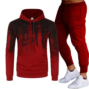 เสื้อผ้ากีฬาแบบสวมใส่สบายสำหรับฤดูใบไม้ร่วง ผลิตจากโพลีเอสเตอร์ 100% แบบ unisex กันลม มีฮู้ด เอวยางยืด พร้อมโลโก้สั่งทำพิเศษ - Product Image 2