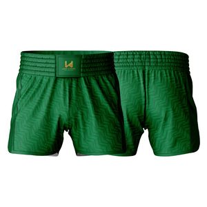 Pantalones Cortos de Boxeo y Muay Thai Unisex de Cintura Alta, Ligeros, Transpirables, 100% Poliéster, con Logotipo Frontal, para Artes Marciales - Product Image 4
