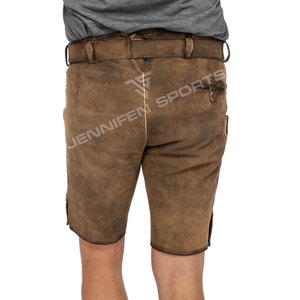 Pantalones Cortos de Cuero de Cabra para Hombre, Estilo Bávaro Alemán, Ecológicos, para el Oktoberfest, Personalizables, Resistentes al Viento - Product Image 6