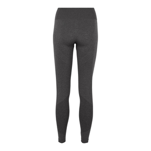 Leggings pour femmes en tricot gris uni à taille haute et longueur cheville, extensibles, respirants, sportifs, pantalons de sport pour femmes - Product Image 2