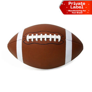 Ballon de football américain Soft Touch Composite, ballon de match pour lycée, ballon de football américain en caoutchouc haute résistance, terrain de jeu et gazon synthétique - Product Image 1